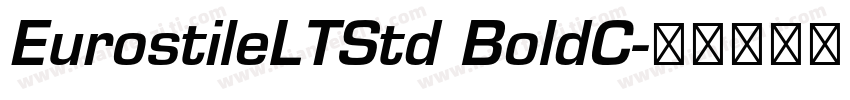 EurostileLTStd BoldC字体转换